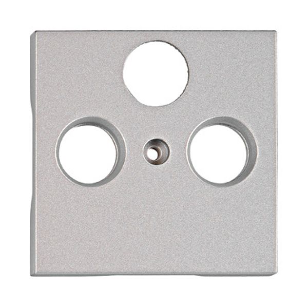 TV cover for HSBK, antenna box, 3-hole, silver image 1