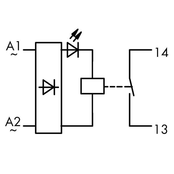 Relay module Nominal input voltage: 24 V AC/DC 1 make contact gray image 3