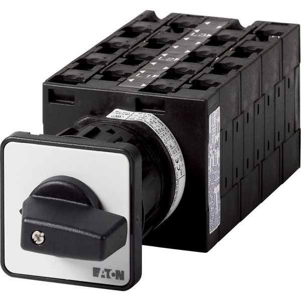 Step switches, T3, 32 A, centre mounting, 8 contact unit(s), Contacts: 15, 45 °, maintained, Without 0 (Off) position, 1-5, Design number 15152 image 1