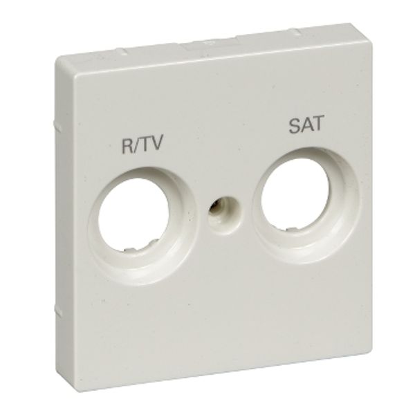 Cen.pl. marked R/TV+SAT f. antenna sock.-out., polar white, glossy, System M image 2