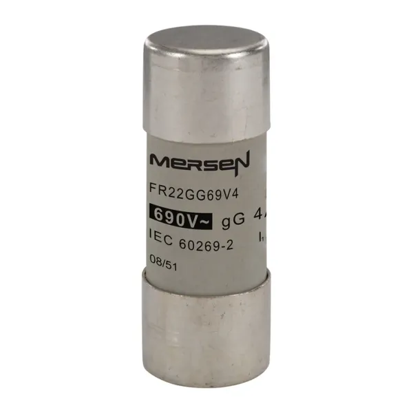 Cylindrical fuse-link gG 22x58 IEC 690VAC 4A image 2