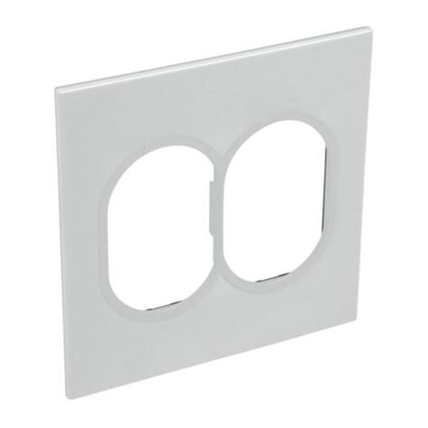 American and South African standard plate Arteor round version 2x3 modules for 4''x4'' box - soft alu image 1