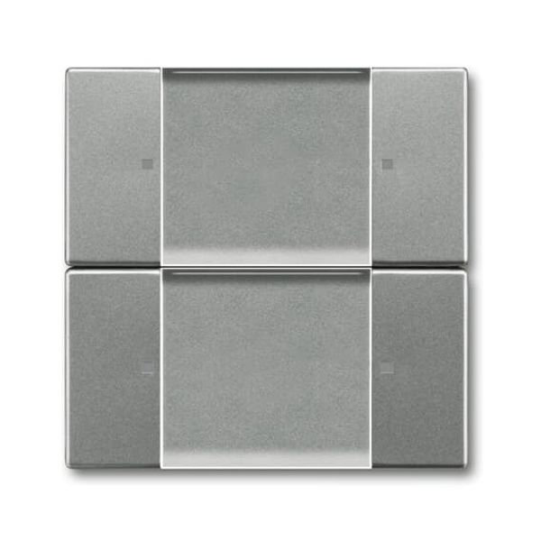 6736/01-803 CoverPlates (partly incl. Insert) Remote control grey metallic image 2
