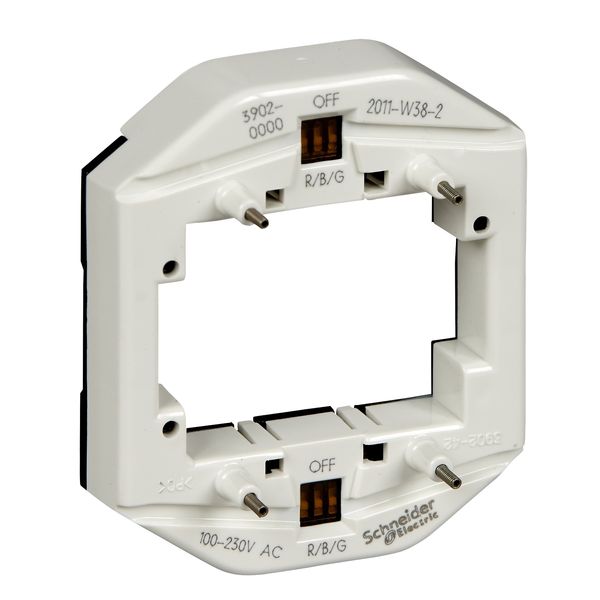 LED light. mod. f. double switch/pbtn as indicator light, 100-230 V, multicolour image 2