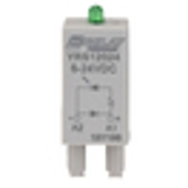 LED+PD module green 6-24VDC A1+ for S-Relay socket image 2