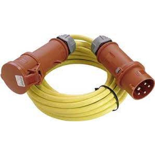 'CEE-cable extension for construction site 16A / 11 Kw 10m AT-N07V3V3-F 5G2,5 yellow' image 1