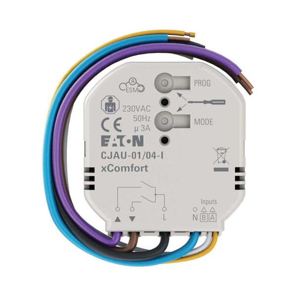 Shutter actuator flush-box mount with local input image 6