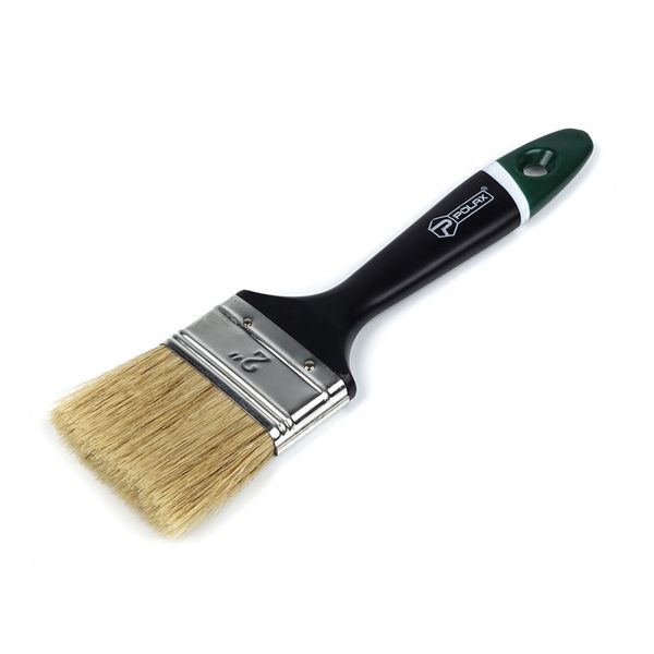 Flat brush with plastic handle "ENGLISH" 4" / 100mm image 1