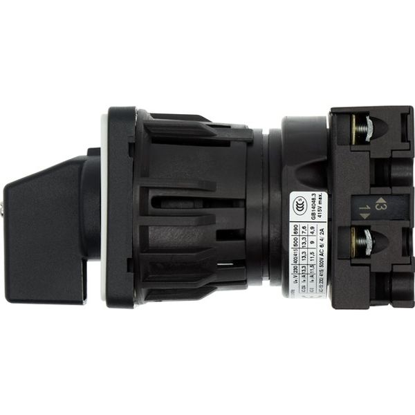 Step switches, T0, 20 A, centre mounting, 1 contact unit(s), Contacts: 2, 45 °, maintained, With 0 (Off) position, 0-2, Design number 8310 image 2