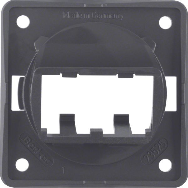 Integro Insert- Supporting Plate for 2 Mini-Com Modules Anthracite Glo image 1