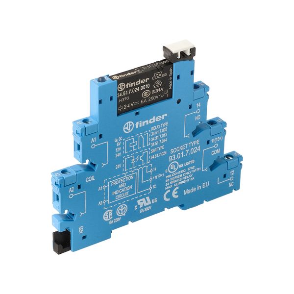 Rel. interface EMR screw 6,2mm.1CO 6A/60VDC/SEN/AgNi (38.51.7.060.0050) image 3