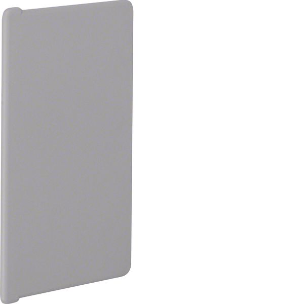 End cap made of PVC for slotted panel trunking BA6 60x100mm stone grey image 2