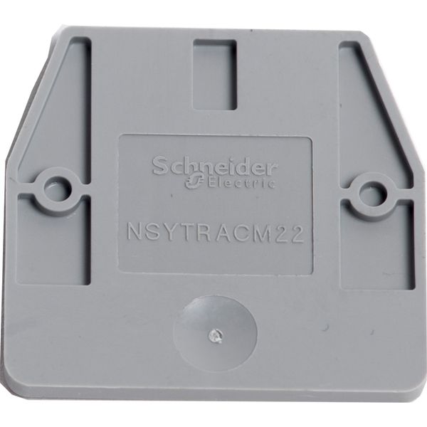 END COVER FOR MINI SCREW TERMINALS NSYTRV-2M, 1MM WIDTH image 1