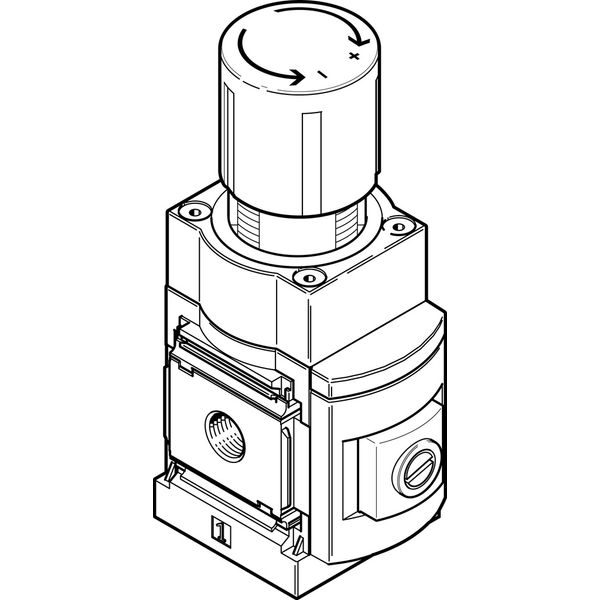 MS6-LRP-1/4-D2-A8 Precision pressure regulator image 1