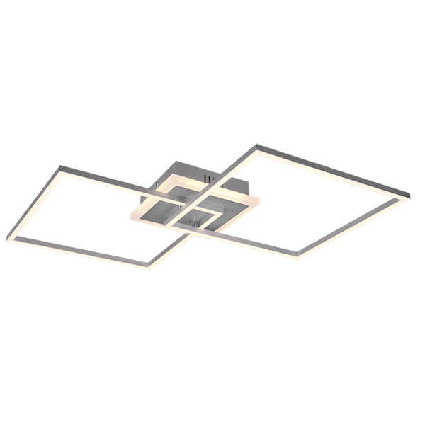 Arribo LED ceiling lamp square grey RGBW image 1