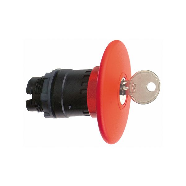 red Ø60 Emergency stop, switching off head Ø22 trigger and latching key release image 1