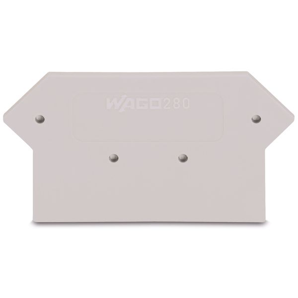 End and intermediate plate 2.5 mm thick light gray image 1