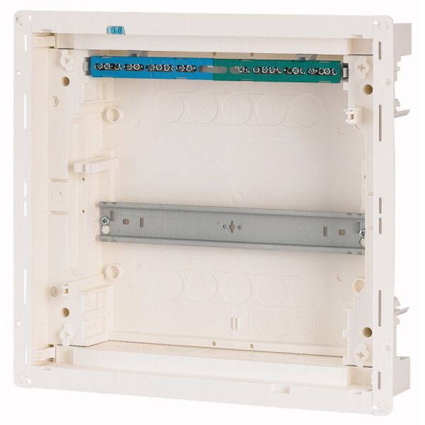 Hollow wall compact distribution board, 1-rows, flush sheet steel door image 4