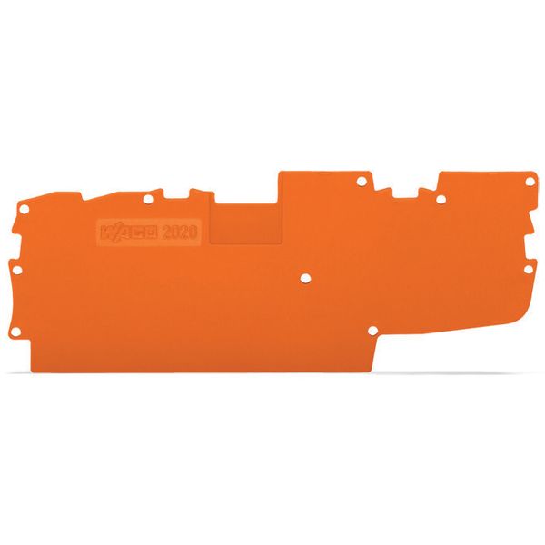 End and intermediate plate 1 mm thick orange image 1