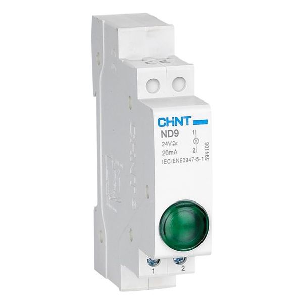 Double led pilot 110Vac/Vdc Green+Green (ND9-PVV110) image 1