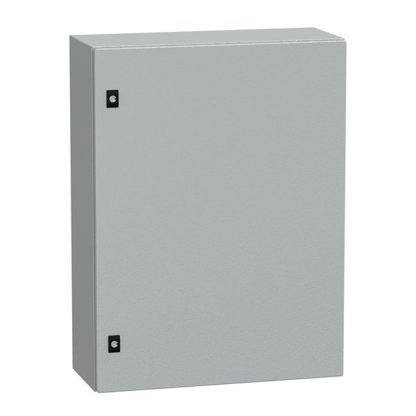 Spacial CRN plain door with mount.plate. H800xW600xD250 IP66 IK10 RAL7035.. image 1