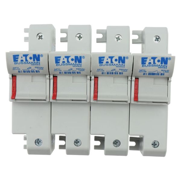 Fuse-holder, low voltage, 125 A, AC 690 V, 22 x 58 mm, 3P + neutral, IEC, UL image 13