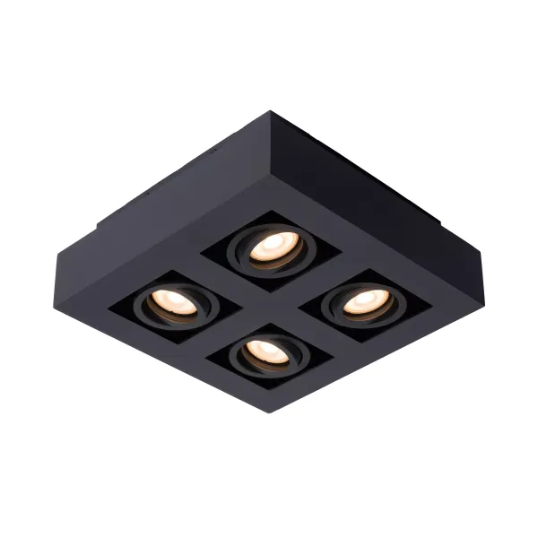 XIRAX Ceiling Light 4xGU10/5W LED DTW Black image 1