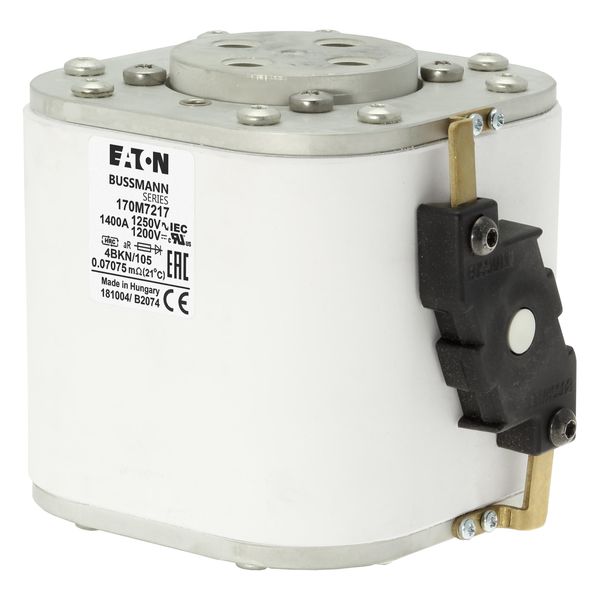 Fuse-link, high speed, 1400 A, AC 1250 V, size 4, 105 x 120 x 110 mm, aR, IEC, single indicator image 11