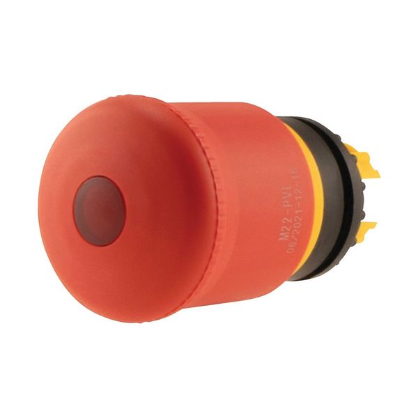 Emergency stop/emergency switching off pushbutton, RMQ-Titan, Mushroom-shaped, 38 mm, Illuminated with LED element, Pull-to-release function, Red, yel image 7