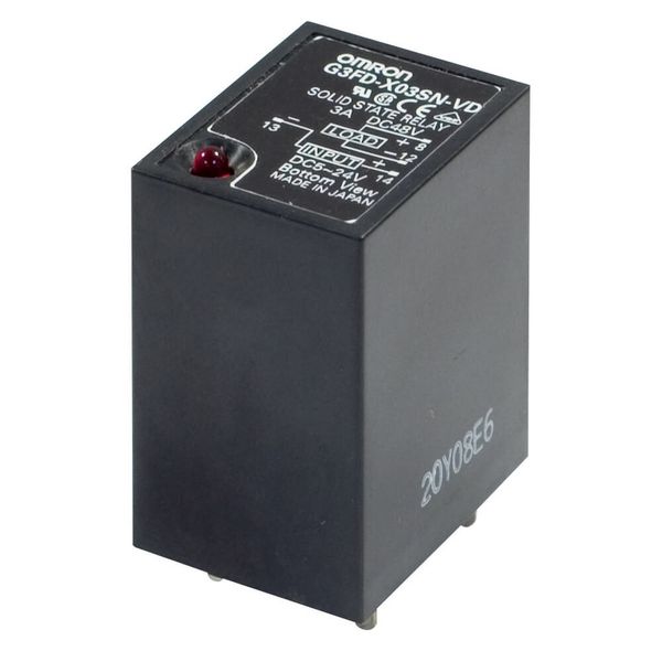 Solid state relay, 100VDC, 2A, plug-in, LED indicator, 200-220 VAC inp image 2