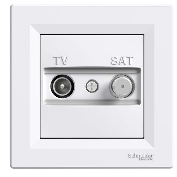 Asfora, TV-SAT ending socket, 1dB white image 2