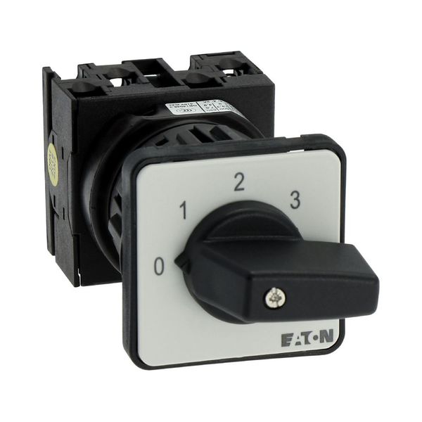 Step switches, T0, 20 A, centre mounting, 2 contact unit(s), Contacts: 3, 45 °, maintained, With 0 (Off) position, 0-3, Design number 8241 image 16