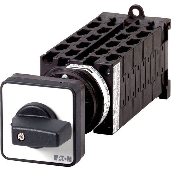 Multi-speed switches, T0, 20 A, rear mounting, 10 contact unit(s), Contacts: 19, 60 °, maintained, With 0 (Off) position, 1-2-3, Design number 15104 image 2