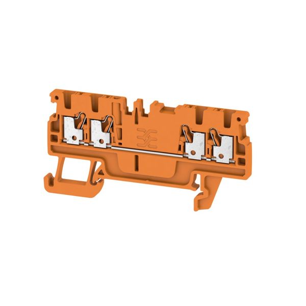 Feed-through terminal block, PUSH IN, 1.5 mm², 500 V, 17.5 A, Number o image 1