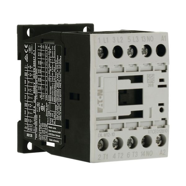 Contactor, 3 pole, 380 V 400 V 5.5 kW, 1 N/O, 110 V DC, DC operation, Screw terminals image 16