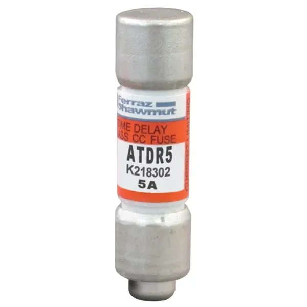 Fuse ATDR - Class CC - Time-Delay 600VAC 300VDC 5A Ferrule image 1