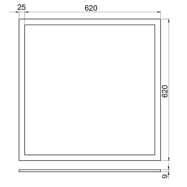 Lano 4 LED 40W 840 4000lm 1000mA M625 opal cover image 3