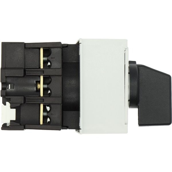 On-Off switch, P1, 32 A, service distribution board mounting, 3 pole, with black thumb grip and front plate image 9