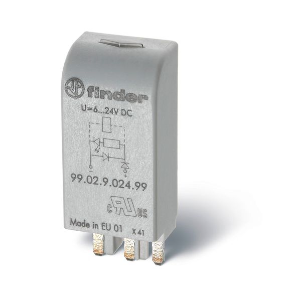 Module LED-ind.+diode(reverse polarity protection) 20VDC S90,92,94,95 (99.02.9.220.99) image 3