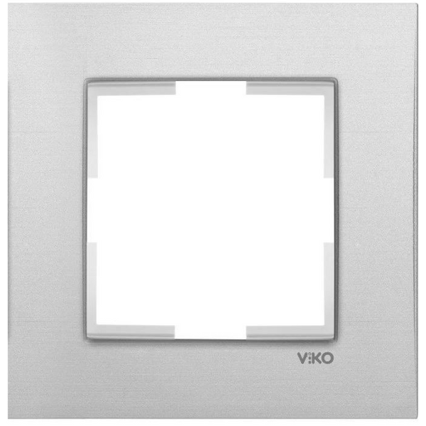 Novella Accessory Aluminium - Silver One Gang Frame image 1