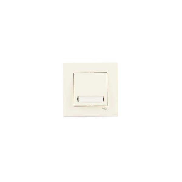 Karre Beige Illuminated Labeled Buzzer Switch image 1