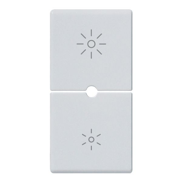 2 half buttons 1M dimmer Silver image 1