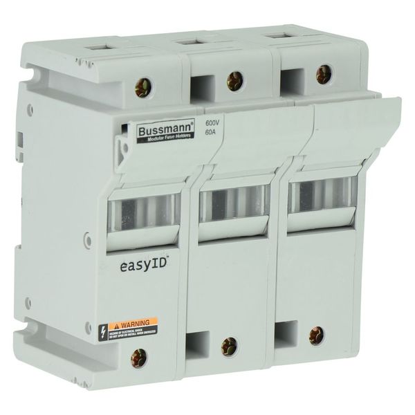 Fuse-holder, low voltage, 60 A, AC 600 V, DC 600 V, UL Class J, 120 x 83 x 125 mm, 3P, UL, CSA image 5