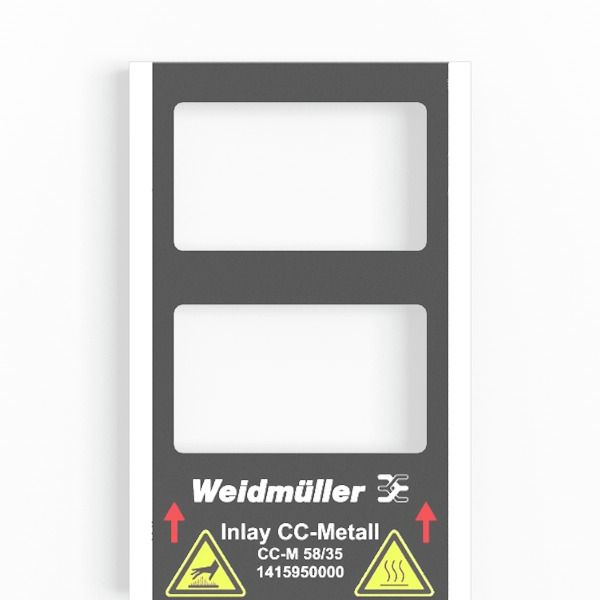 Inlay (device marking), Marker type: CC-M 58/35, Version: Holder for 1 image 2