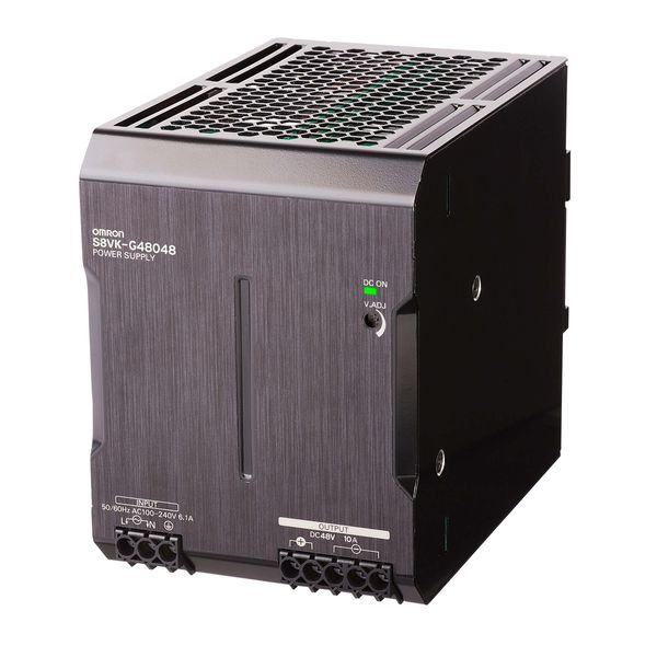 Book type power supply, Pro, 480 W, 48VDC, 10A, DIN rail mounting image 1