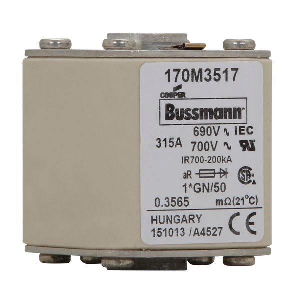 FUSE 315A 690V 1*GN/50 AR UC image 6