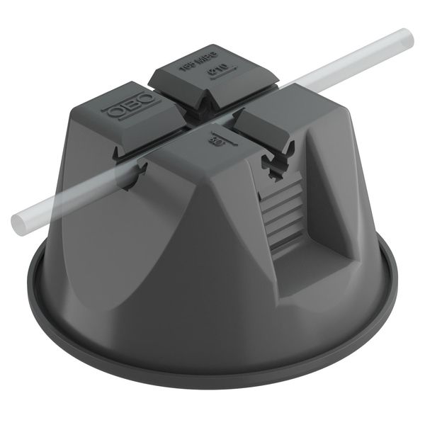 165 MBL-8-10 165 MBG... roof cable holder for flat roofs, black, without concrete image 1