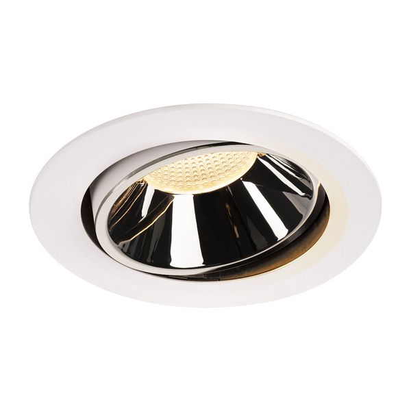 NUMINOS® MOVE DL XL, Indoor LED recessed ceiling light white/chrome 3000K 55° rotating and pivoting image 1