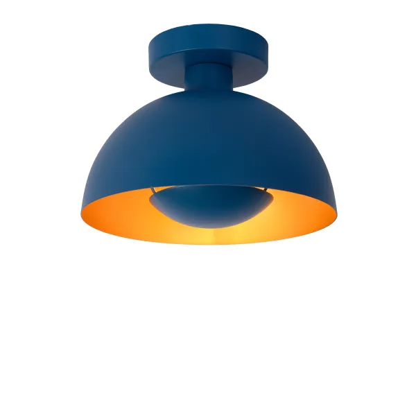 Lucide SIEMON - Flush ceiling light - Ø 25 cm - 1xE27 - Blue image 1