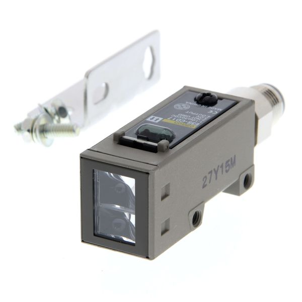 Photoelectric sensor, diffuse, 2m, DC, 3-wire, NPN/PNP, horizontal, M1 image 3